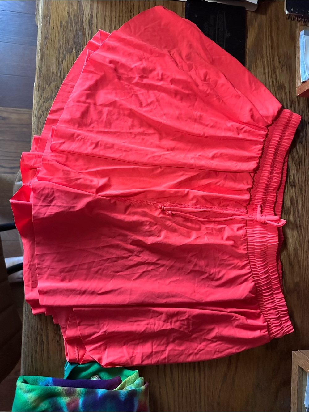 Pink Lily Neon Coral Athletic Shorts